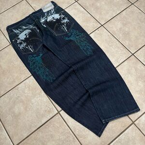 DELF Southpole style y2k baggy grunge emo streetwear older brother core jeans